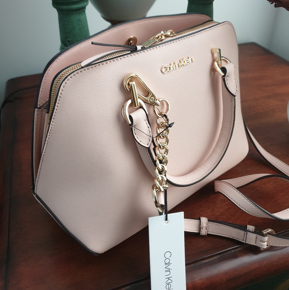 Calvin Klein Hayden Saffiano Leather